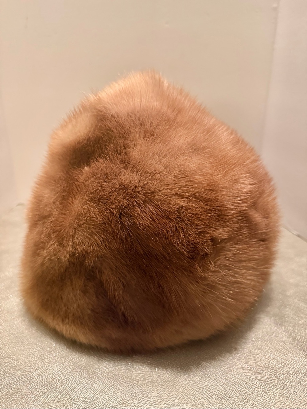 Vtg. Mr. John’s Fabulous Furs Mink Pillbox Hat. Satin lined. One size.